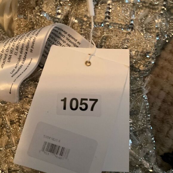 Mac Duggal 5394 Womens Chandelier EMBELLISHED CRYSTAL V-NECK GOWN Dress - Picture 14 of 16